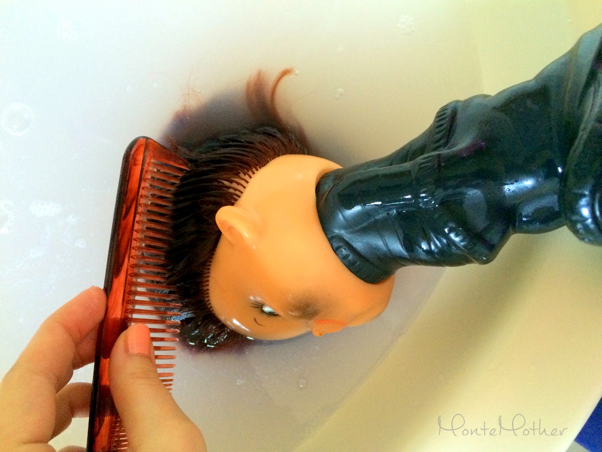 how to detangle smooth soften renew dolls hair_ako rozcesat babike vlasy3