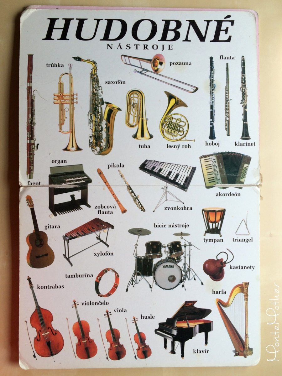 moja druhá knižka - hudobné nástroje