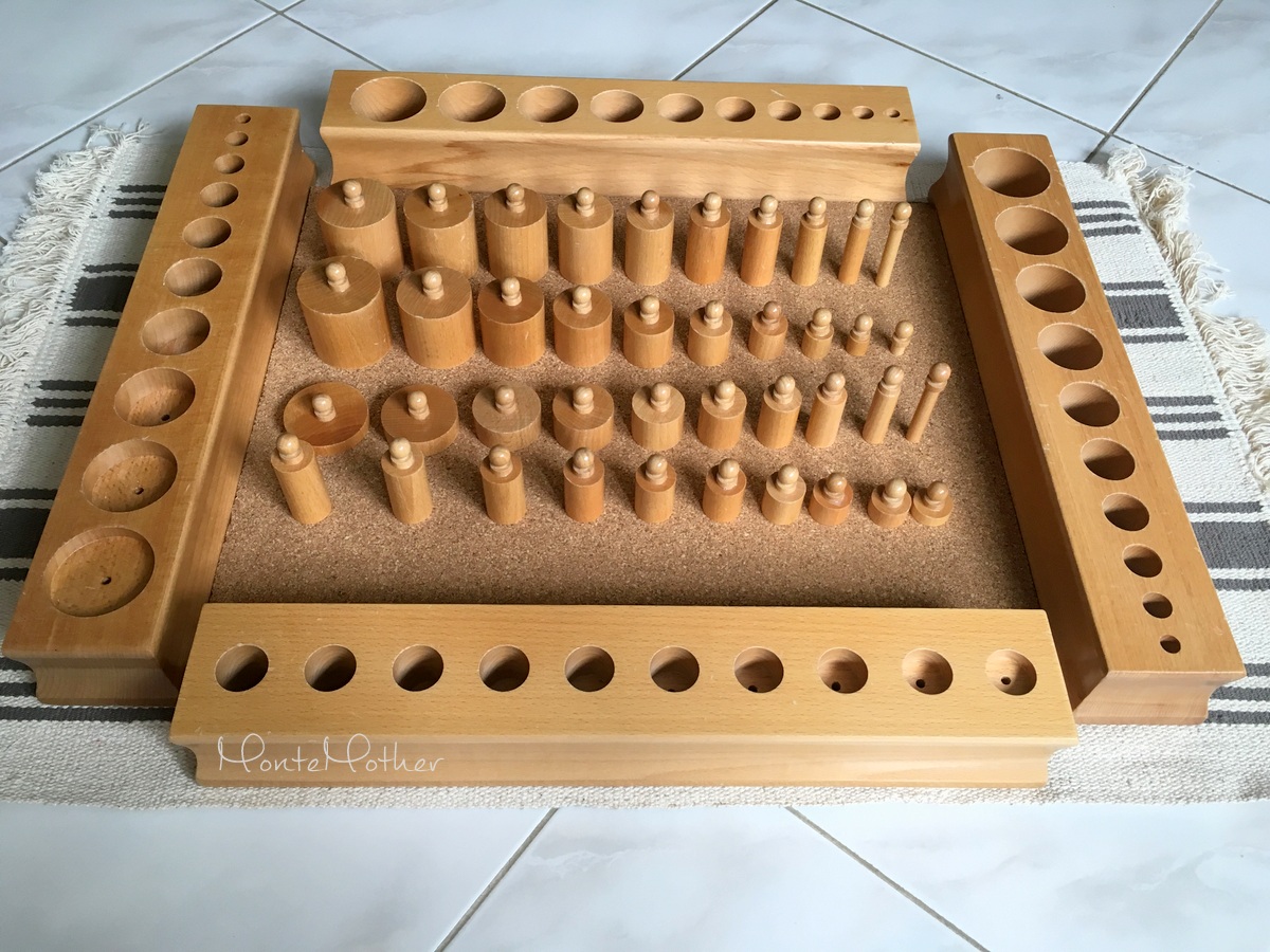 montessori cylinders with knobs
